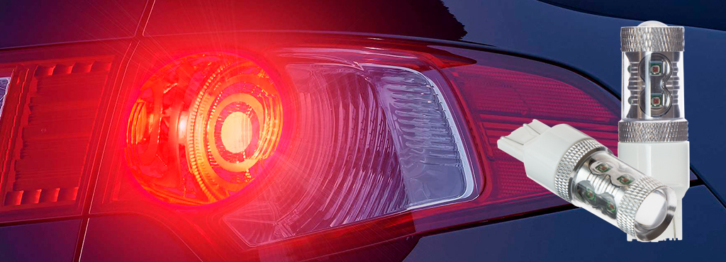 CARCAM WY21/5W-7443-50W красная светодиодная лампа для стоп-огней автомобиля