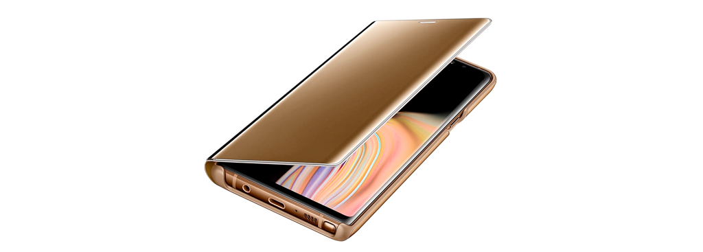 Чехол Samsung Note 9 Clear view обезопасит телефон от ударов, сколов и потертостей