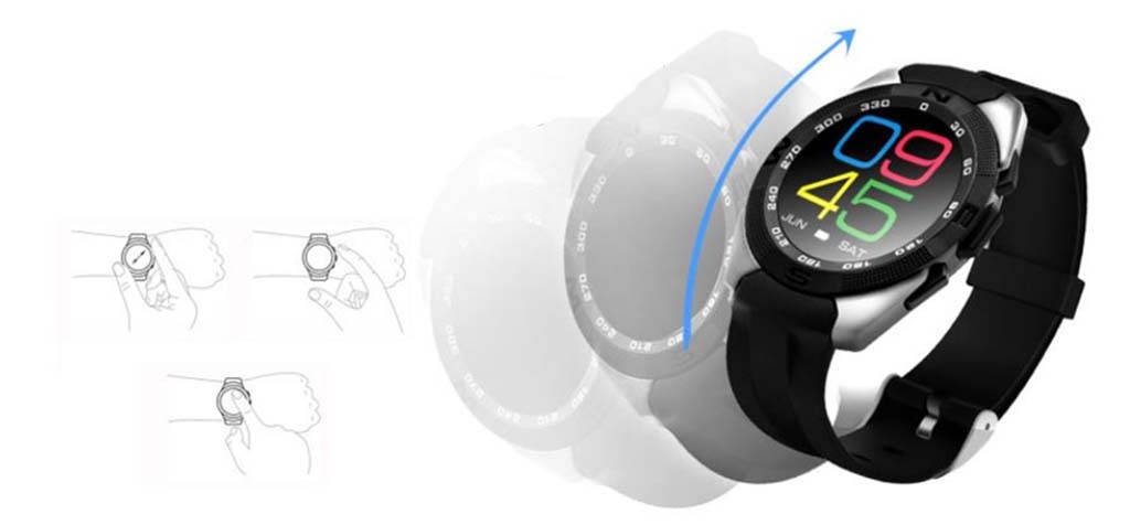 Смарт часы SMART WATCH G5 SILVER - Управление жестами