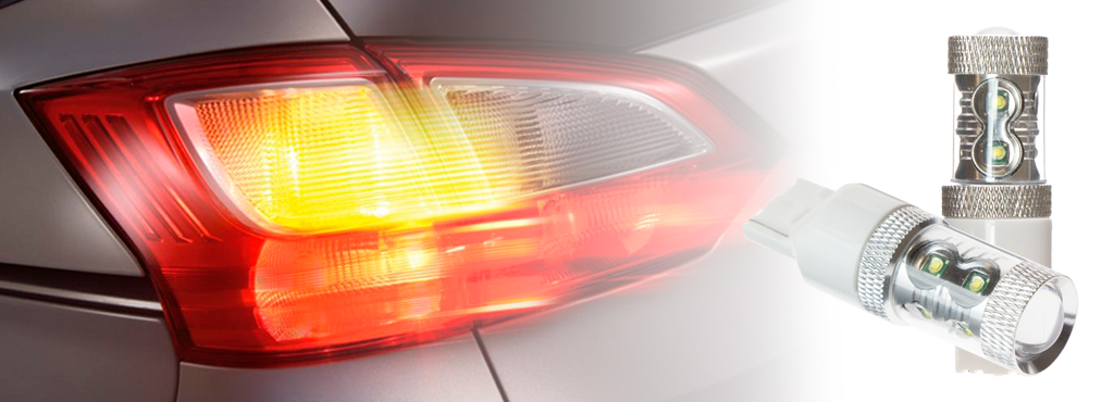 CARCAM W21W-7440-50W белая светодиодная лампа для автомобиля, которую можно использовать в качестве габаритных огней, задних ходовых или поворотников