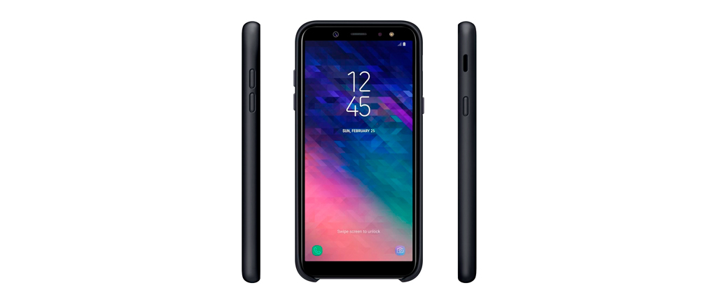 Чехол Samsung A6 (2018) SILICONE COVER очень удобен в использовании