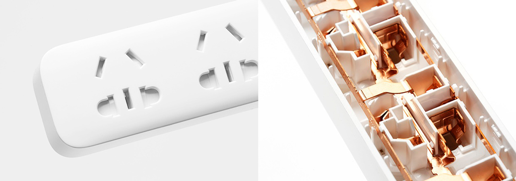 Xiaomi Mi Power Strip 5 Sockets White надежно защищено от перегрева и короткого замыкания