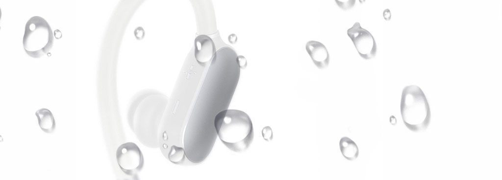 Наушники XIAOMI MI SPORT BLUETOOTH EAR-HOOK WHITE - Защита от влаги