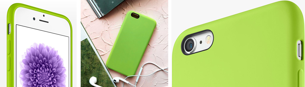 Чехол iPhone 8 plus Silicon Case ультратонкий чехол зеленого цвета, выполненный из высокопрочного силикона
