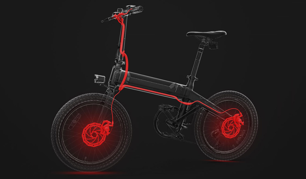 Xiaomi Himo C20 Electric Power Bicycle - Дисковые тормоза