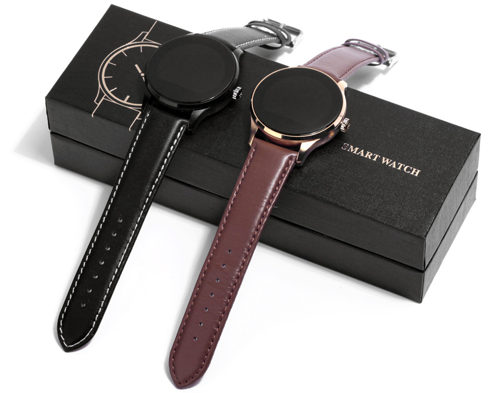 Смарт часы SMART WATCH К88Н BLACK - Черная кожа - Модный аксессуар