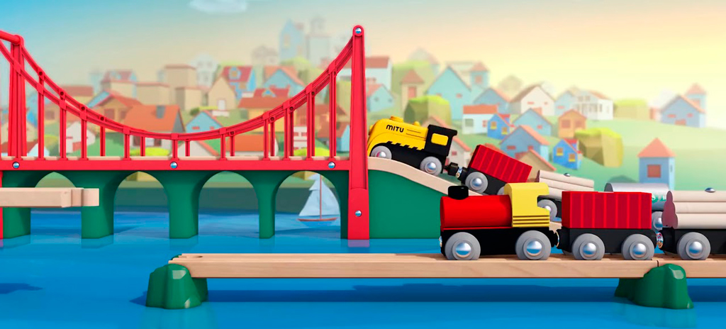 Xiaomi Mitu Track Building Block Electric Train Set увлекательная игра для вашего ребенка