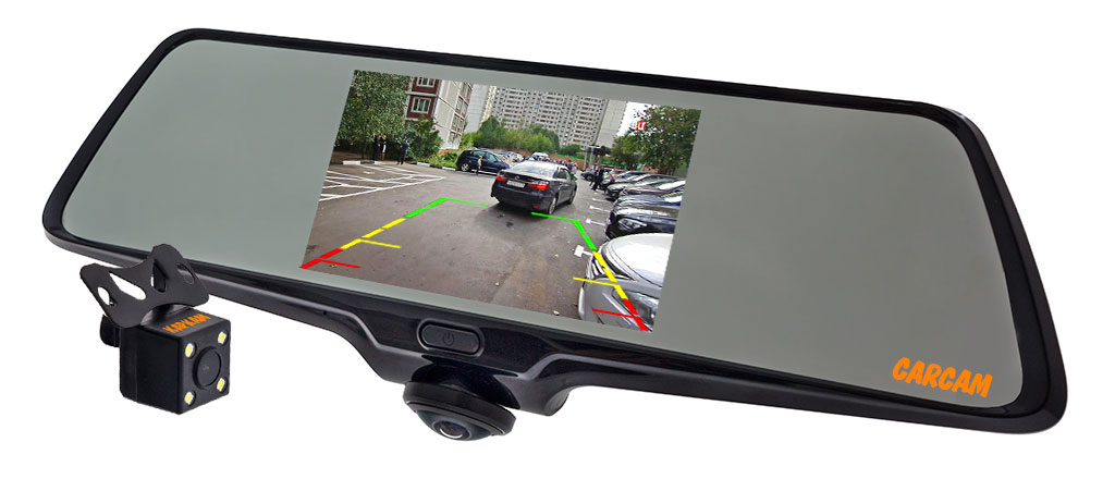 Автомобильный видеорегистратор-зеркало CARCAM Z-360 - Режим парковки