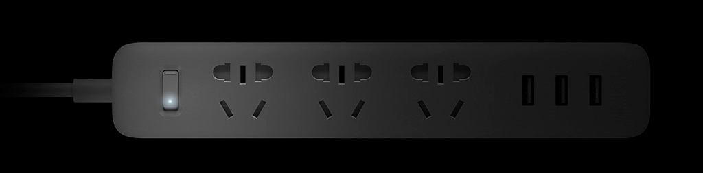 Xiaomi Mi Power Strip 3 Sockets Black надежно защищено от перегрева и короткого замыкания