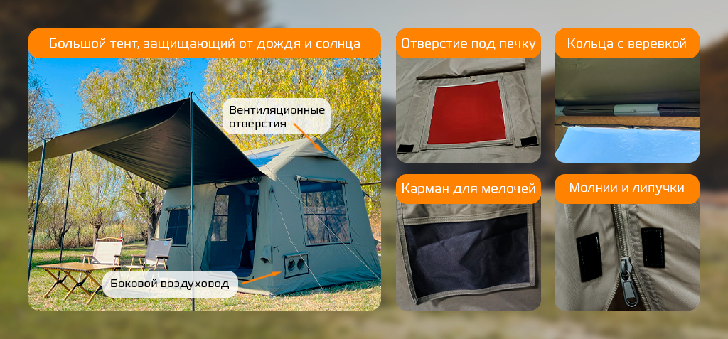 Tourus Inflatable Camping Tent 300×270×220cm Navy Green TS-IT07_5.jpg