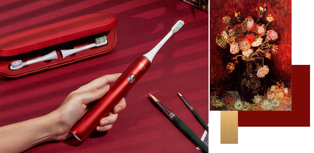 Умная зубная электрощетка Xiaomi Soocas X3U Van Gogh Museum Design Red