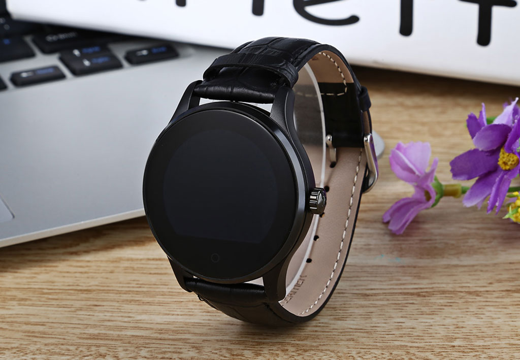 Смарт часы в классическом стиле SMART WATCH К88Н BLACK - Черная кожа
