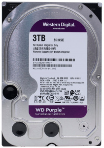 Купить Жёсткий диск HDD 3000 GB (3 TB) SATA-III Purple (WD30PURX)