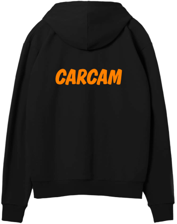 Купить Carcam Худи c капюшоном чёрное XXL