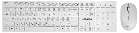 Купить Bosston Wireless Keyboard and Mouse Combo (WS820) White