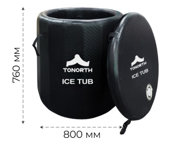 Купить Надувная ледяная ванна Tonorth Inflatable Ice Tub 80x76x32 230L (TS-HCP01) Black