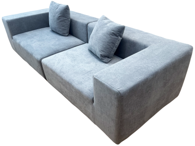 Купить Frameless Foam Sofa Bed 260x100x62 cm. (T-006) Blue Grey