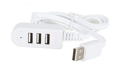 USB hub на 3 порта 0.3м белый