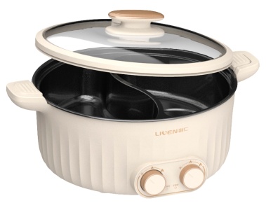 Купить Xiaomi Liven Split Electric Hot Pot 1000W (DHG-200Z) Milky White