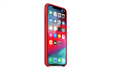 Чехол для iPhone XS Max Silicon case Apple WS красный