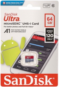 SanDisk Ultra 64GB microSDXC Class 10 (SDSQUNC-064G-ZN3MN)