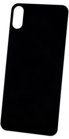 Защитное стекло для задней панели iPhone XS MAX черный ТЕХПАК