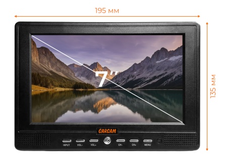 Купить CARCAM 7'' LED TV DVB-T2/Analog 3000mAh (ССLED7)