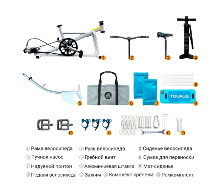 Купить TOURUS Inflatable Water Bike-TS-WB05