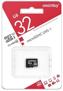 SmartBuy 32GB microSDHC Class10 (без адаптера)
