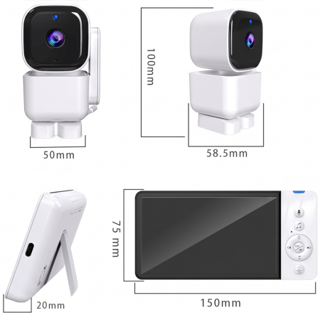 Купить CARCAM Wireless Baby Monitor PTZ Camera (XMABM720)