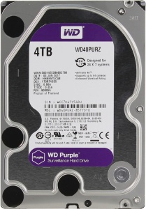 WD Purple WD40PURZ, 4ТБ, HDD, SATA III, 3.5"