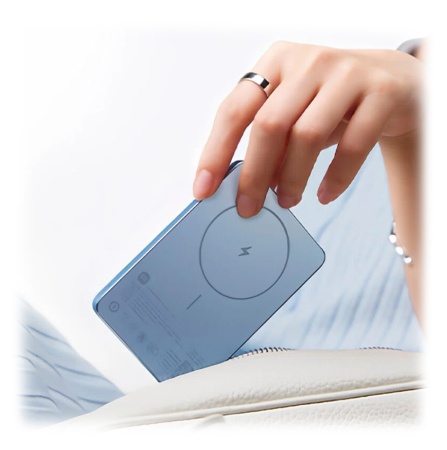 Купить Xiaomi Magnetic Ultra-Thin Power Bank 5000 mAh 7.5W (WPB0507S) Blue