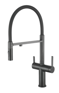 Купить Dominion Кухонный Смеситель С Гибким Изливом (KT0414-GA) Графит
