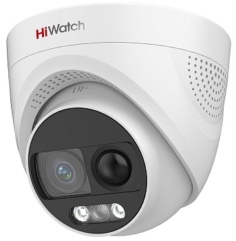 Купить 2Мп уличная купольная HD-TVI камера с EXIR-подсветкой до 20м и PIR HiWatch DS-T213X (3.6 mm)  TurboX