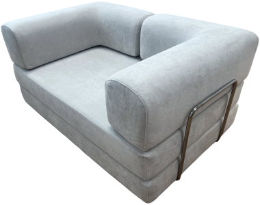 Купить Frameless Foam Sofa Bed 150x100x70 cm. (T-007) Light Grey