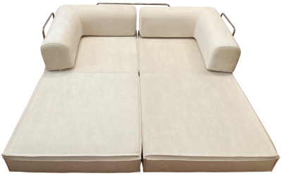 Купить Frameless Foam Sofa Bed 200x100x70 cm. (T-007) Cream White