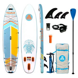 Tourus Inflatable SUP Board 350×86×15cm White and Blue, TS-CA01