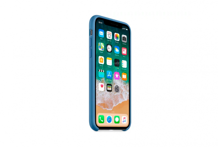 Чехол для iPhone 10/X Silicon Case синий