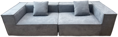 Купить Frameless Foam Sofa Bed 260x100x62 cm. (T-012) Blue Grey