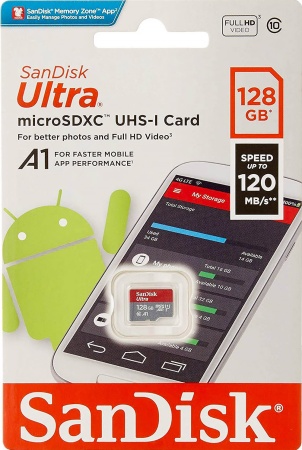 SanDisk Ultra 128GB microSDXC Class 10 (SDSQUNC-128G-ZN3MN)