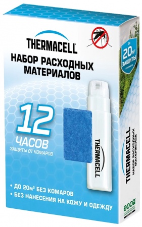 Набор запасной Thermacell Refills MR 000-12 (1 газовый катридж + 3 пластины)