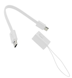 Купить Внешний аккумулятор Xiaomi Ultra-thin Power Bank with Built-in Cable 5000W 22.5W (PB0522S) Ice Porcelain White