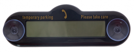 Табло парковки с номером телефона (черный)