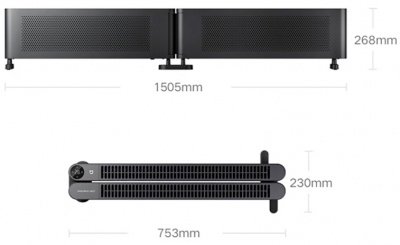 Купить Xiaomi Mijia Graphene Baseboard Heater 2 Folding Version 2200W (TJXDNQ09ZM) Black