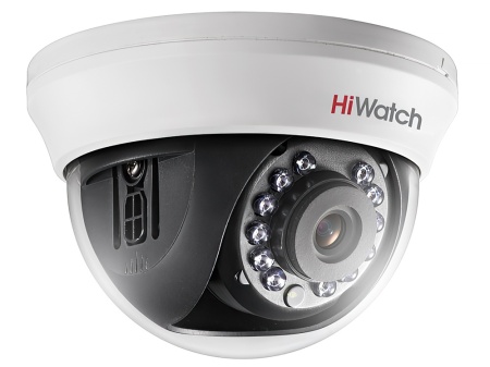 Купить 2Мп внутренняя купольная HD-TVI камера с ИК-подсветкой до 20м HiWatch DS-T201(B) (3.6 mm)