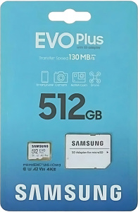Samsung EVO Plus 512GB microSDXC UHS-I Card (MB-MC512KA/UE)
