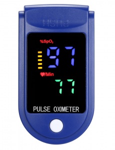 Fingertip Pulse Oximeter Blue