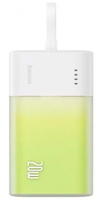 Купить Xiaomi Baseus Pocket Fast Charging Power Bank Lighting 5200 mAh (PPKDC05L) Green