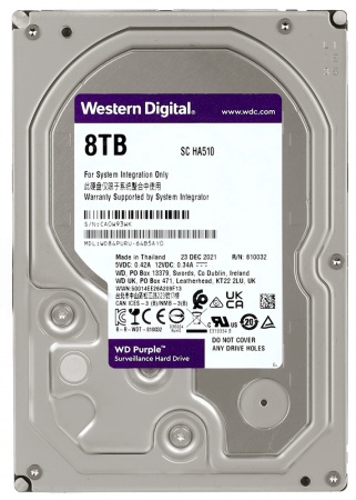 WD Purple WD84PURU, 8ТБ, HDD, SATA III, 3.5"