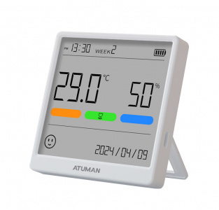 Купить Xiaomi AtuMan Temperature and Humidity Clock THSE